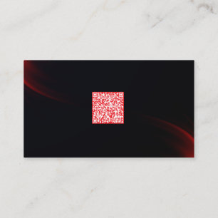Visita Tarjeta de red QR profesional oscura y elegante