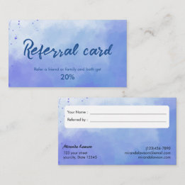 Visita Tarjeta de referencia de fondo de acuarela