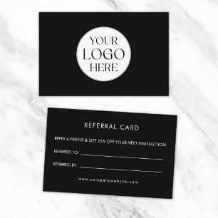 Visita Tarjeta de Referencia Simple con Logotipo Empresar