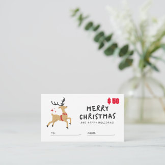 Visita Tarjeta de regalo $50 por Navidades de matrimonio