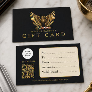 Visita Tarjeta de regalo con código Qr del logotipo de ág