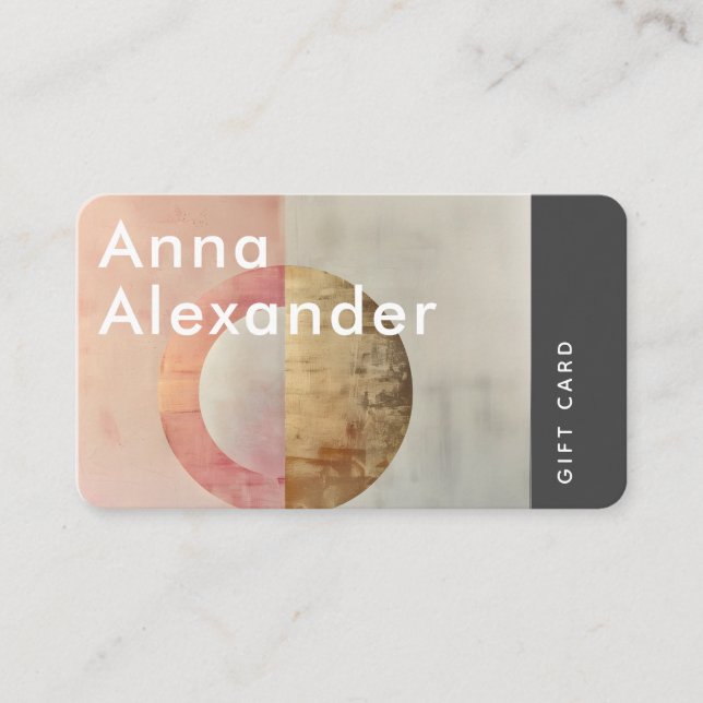 Visita Tarjeta de regalo de diseño de severidad rosa 7 (Anverso)