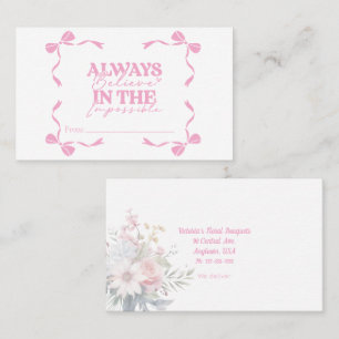 Visita Tarjeta de regalo de floristería inspiradora
