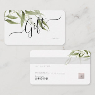 Visita Tarjeta de regalo electrónica minimalista de eucal