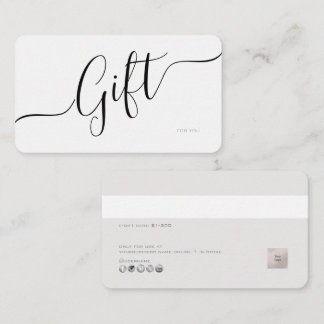 Visita Tarjeta de regalo electrónica minimalista de PixDe