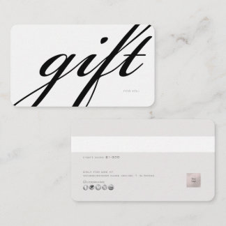 Visita Tarjeta de regalo electrónica minimalista DIY colo