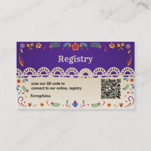 Visita Tarjeta de Registro de Despedida de Soltera con Có
