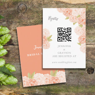 VISITA TARJETA DE REGISTRO DE DUCHA BRIDAL DE LOS FLUJOS