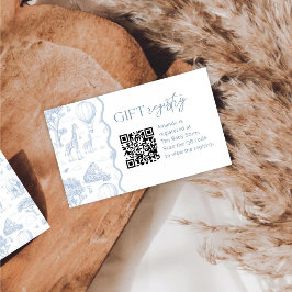 Visita Tarjeta de Registro de Fiesta de Bebé Safari Toile