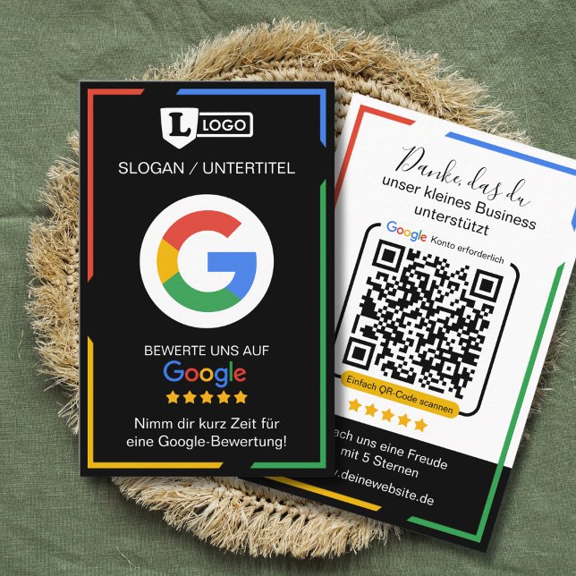 Visita Tarjeta de reseña de Google con tarjeta de present (Google Rezensions-Karten)