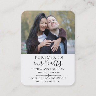 Visita Tarjeta de rezo de doble homenaje conmemorativo