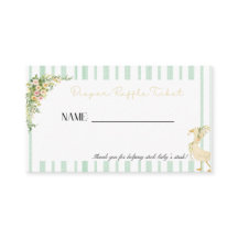Tarjeta de rifa de pañales - género neutral