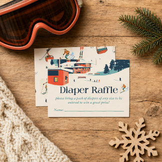 Visita Tarjeta de rifa de pañales para baby shower Après 