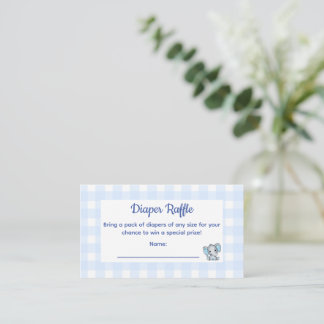 Visita Tarjeta de rifa de pañales para baby shower de ele