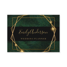 Tarjeta de saludo Tropical Elegante dorado y negro