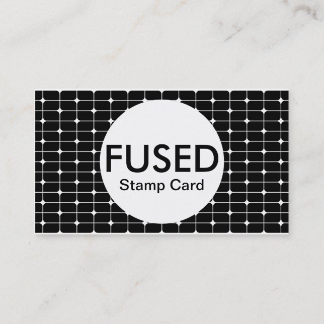 Visita tarjeta de sello fundida (personalizable de color) (Reverso)