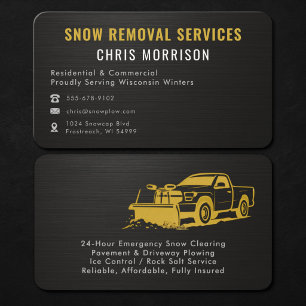 Visita Tarjeta de Servicio de Remoción de Nieve