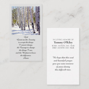 Visita Tarjeta de servicio funerario conmemorativo modern