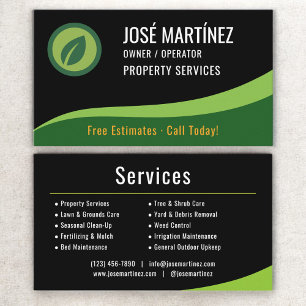 Visita Tarjeta de servicios de propiedad jardinería servi