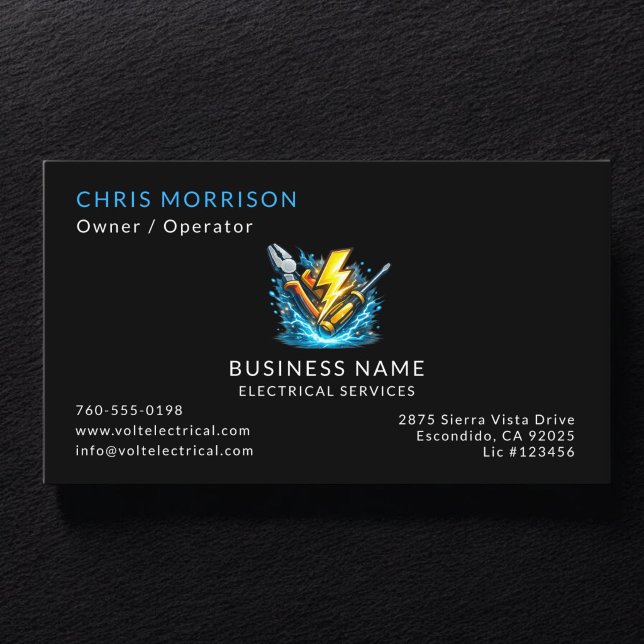 Visita Tarjeta de Servicios Eléctricos Comercial (Subido por el creador)