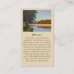 Visita Tarjeta de simpatía John 14:1-3 para la celebració