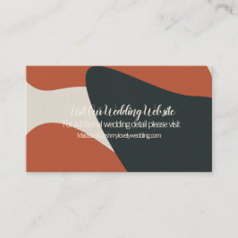 Visita Tarjeta de sitio web de boda de Terracota Orgánica