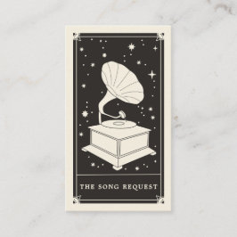 Visita Tarjeta de solicitud de canción gramófona celestia