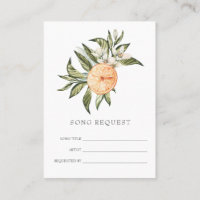 Tarjeta de solicitud de canción para jardín de cít