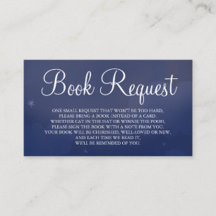 Visita Tarjeta de solicitud de la Navy Blue Star Sky Book