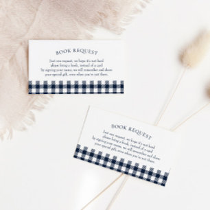 Visita Tarjeta de solicitud de libro de Baby Shower de Bl