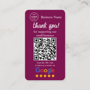 Visita Tarjeta de solicitud de reseña de Google con códig