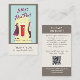Visita Tarjeta de solicitud de reseña de libro de autor c