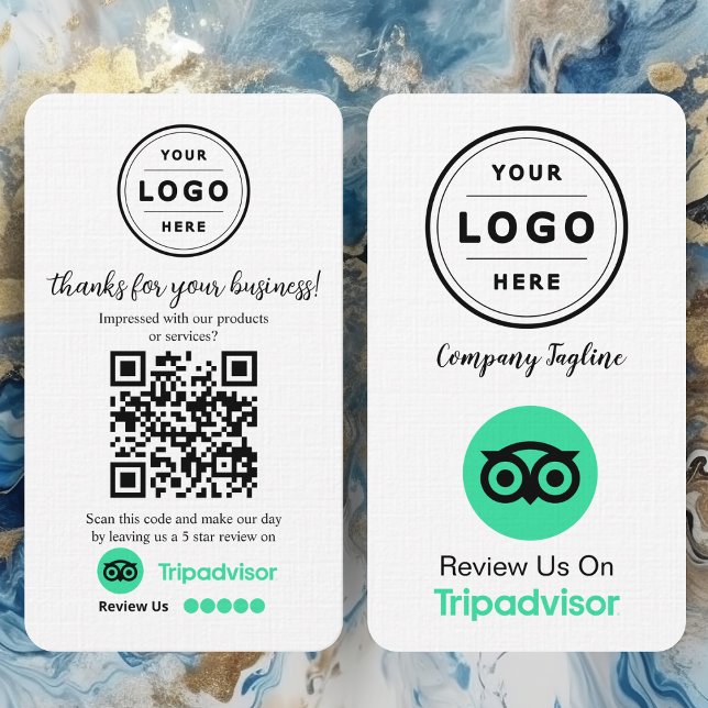 Visita Tarjeta de solicitud de reseña de TripAdvisor con  (leave a review)