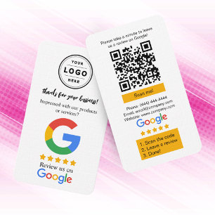 Visita Tarjeta de solicitud de revisión de Google con log