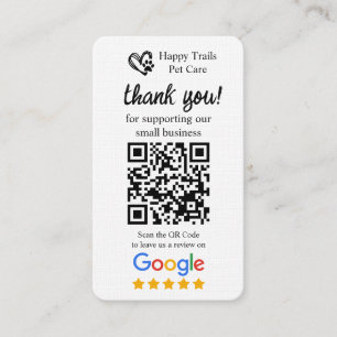 Visita Tarjeta de solicitud de revisión de Google de Pet 