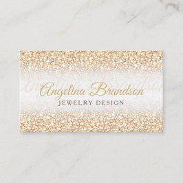 Visita Tarjeta de sumergimiento del Purpurina de oro Jewe