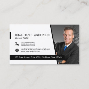 Visita Tarjeta de trabajo Coldwell Banker White-Black