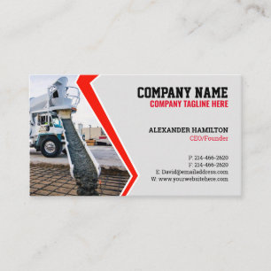 Visita Tarjeta de trabajo de construcción (hormigón) Edit