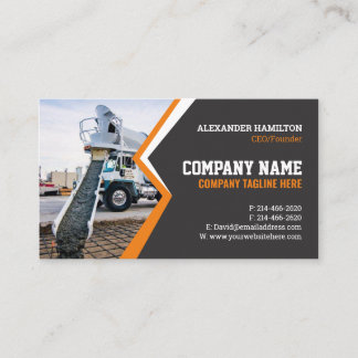 Visita Tarjeta de trabajo de construcción (hormigón) Edit