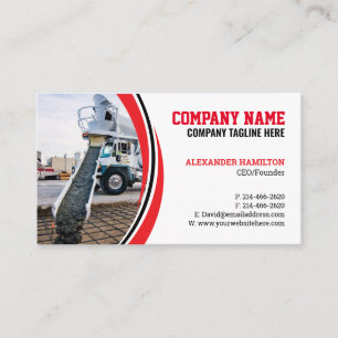 Visita Tarjeta de trabajo de construcción (hormigón) Edit