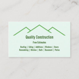 Visita Tarjeta de trabajo de remodelación/construcción de