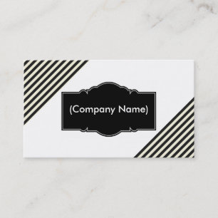 Visita Tarjeta de trabajo/franjas en blanco y negro