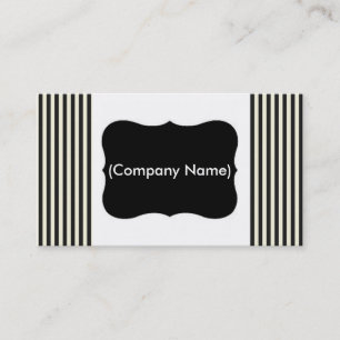 Visita Tarjeta de trabajo/franjas en blanco y negro