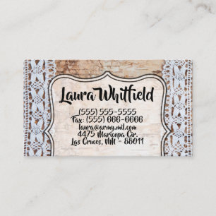 Visita Tarjeta de trabajoBorde del trazo de encaje de mad