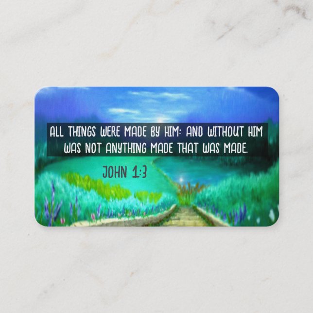 Visita Tarjeta de tracto de gospel (Anverso)