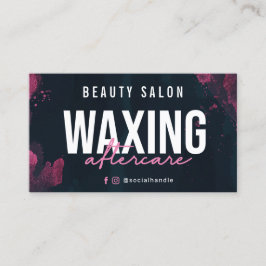 Visita Tarjeta de tratamiento posterior de color morado