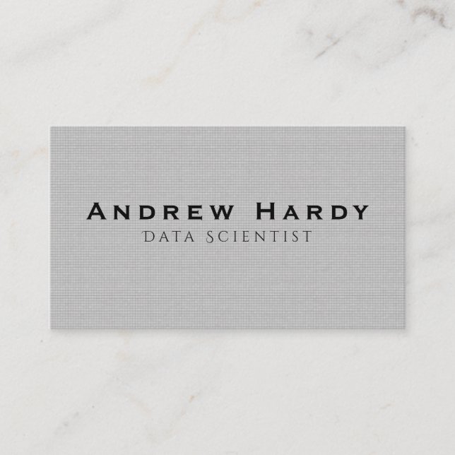 Visita Tarjeta de visita, científico de los datos (Anverso)