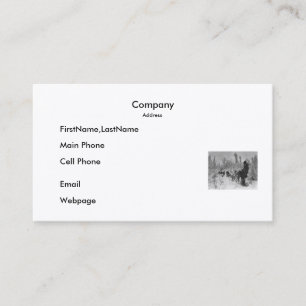 Visita Tarjeta de visita/equipo del perro en el rastro