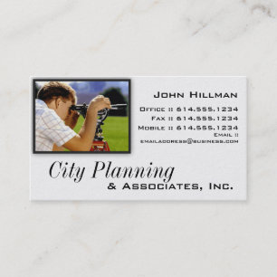 Visita Tarjeta de visita:: Ingeniería del topógrafo que