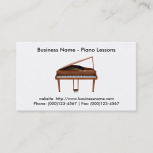 Visita Tarjeta de visita: Lecciones de piano